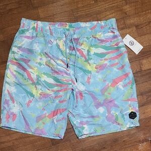 Neff Multicolor Swim Shorts XXL NWT